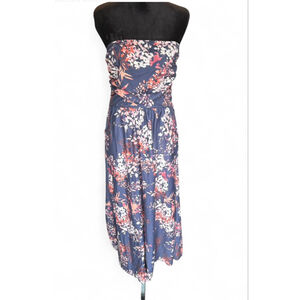 Women's Maxi Dress Size large Blue Floral